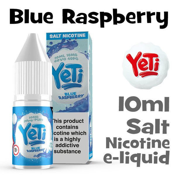 Blue Raspberry - Yeti Salt Nicotine eliquid - 10ml