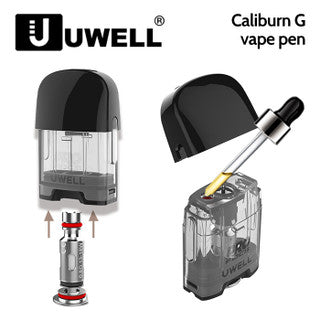 2 pack of UWELL Caliburn G replacement pods