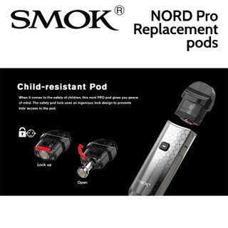 3 pack of SMOK NORD PRO Replacement pods