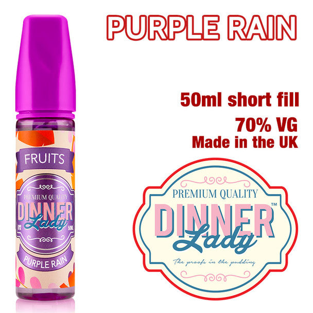 Purple Rain e-liquid by Dinner Lady – 70% VG – 50ml