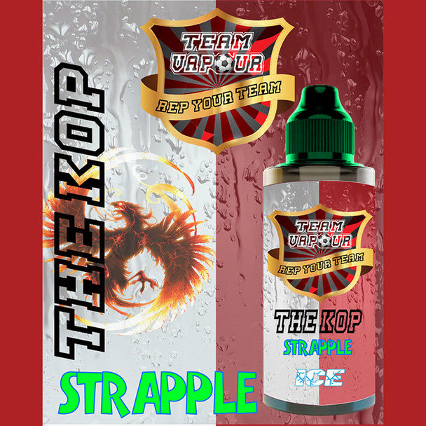 The Kop Strapple Ice – Team Vapour e-liquid – 70% VG – 100ml