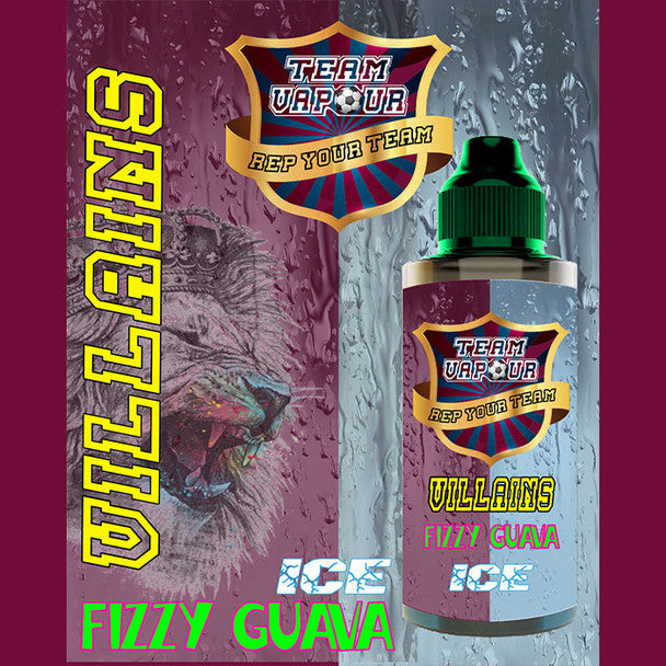 Villians Fizzy Guava Ice - Team Vapour e-liquid – 70% VG – 100ml