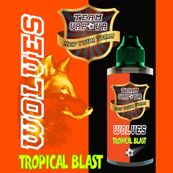 Wolves Tropical Blast – Team Vapour e-liquid – 70% VG – 100ml