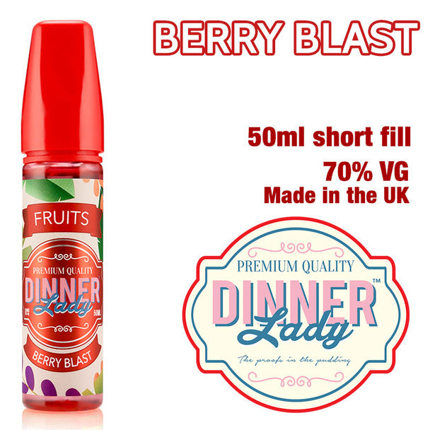 Berry Blast e-liquid by Dinner Lady – 70% VG – 50ml