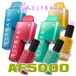 ELFBAR AF5000 Prefilled and Rechargeable Pod Vape Kit - 20mg