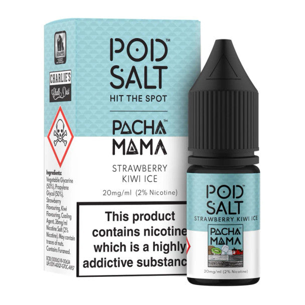 Strawberry Kiwi Ice Nic Salt by Pod Salt & Pacha Mama