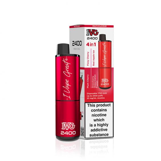 IVG 2400 Red Edition 4 In 1 20mg Disposable Vape