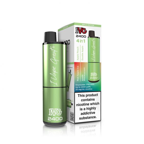 IVG 2400 Apple Edition 4 In 1 20mg Disposable Vape