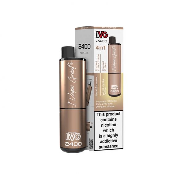 IVG 2400 Coffee Edition 4 In 1 20mg Disposable Vape