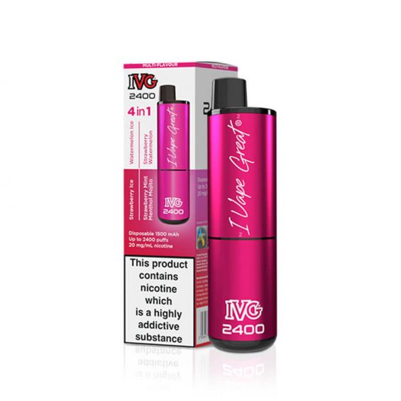 IVG 2400 Pink Edition 4 In 1 20mg Disposable Vape