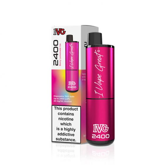 IVG 2400 Berry lemonade Ice 20mg Disposable Vape