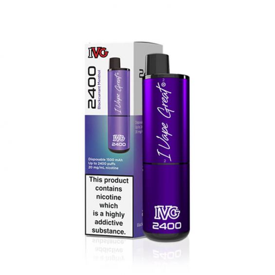 IVG 2400 Blackcurrant Menthol 20mg Disposable Vape