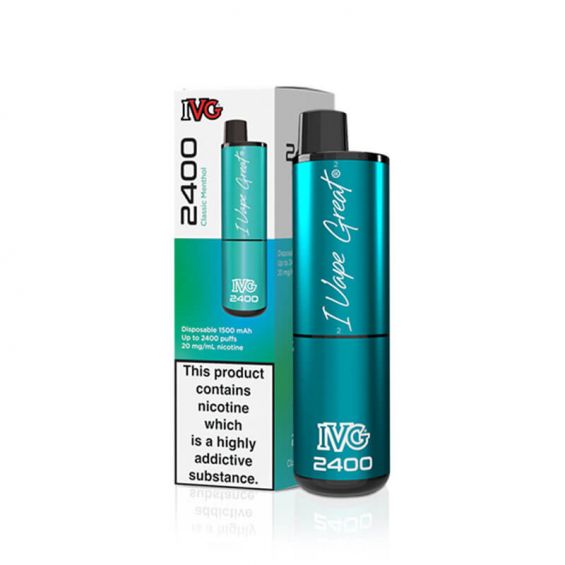IVG 2400 Classic Menthol 20mg Disposable Vape