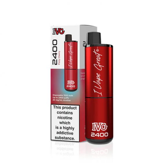 IVG 2400 Fizzy Cherry 20mg Disposable Vape