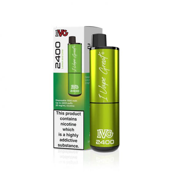 IVG 2400 Lemon & Lime 20mg Disposable Vape