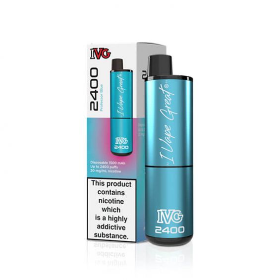 IVG 2400 Professor Blue 20mg Disposable Vape