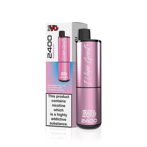 IVG 2400 Strawberry Ice 20mg Disposable Vape