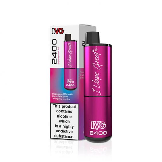 IVG 2400 Watermelon Ice 20mg Disposable Vape