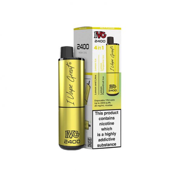 IVG 2400 Lemon Edition 4 In 1 20mg Disposable Vape
