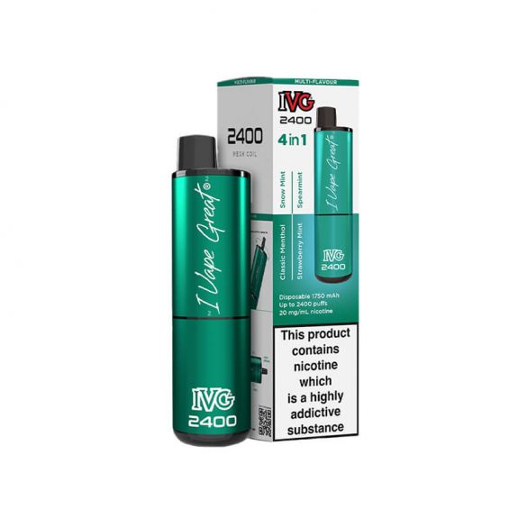 IVG 2400 Mint Edition 4 In 1 20mg Disposable Vape