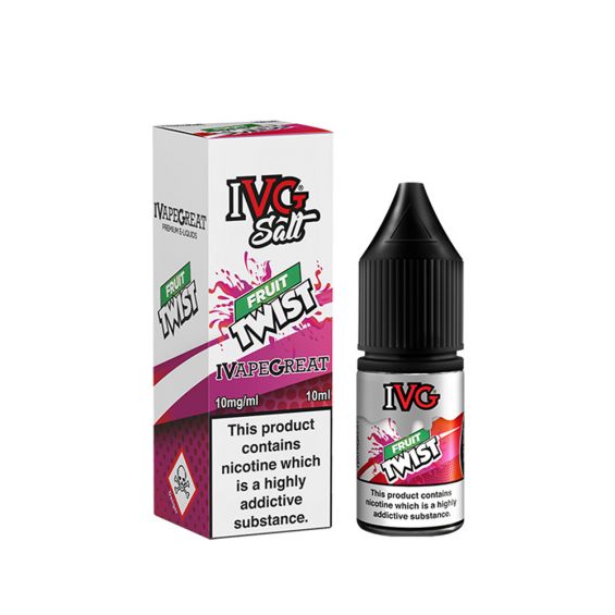 IVG Fruit Twist 10ml Nic Salt E-Liquid Vaping Raven IVG Fruit Twist 10ml Nic Salt E-Liquid Vaping Raven