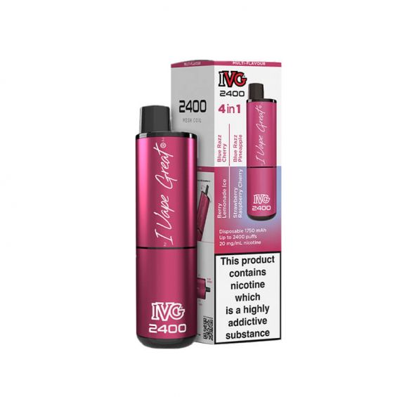 IVG 2400 Berry Edition 4 in 1 Disposable Vape - 20mg