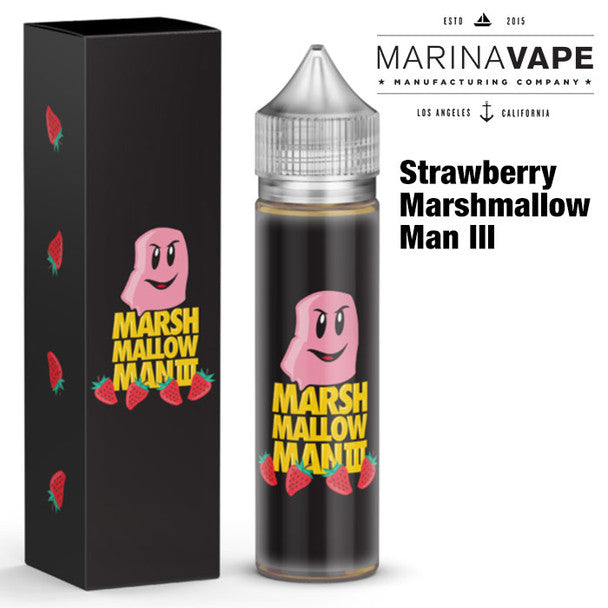 Strawberry Marshmallow Man 3 e-liquid - Max VG - 50ml