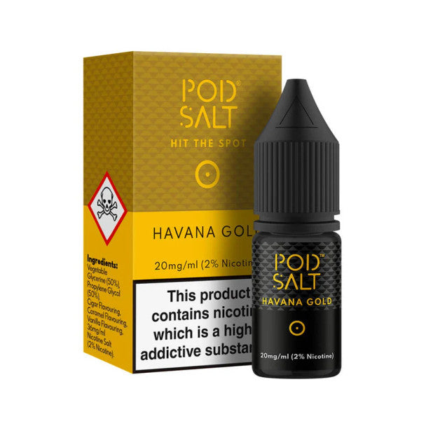 Havana Gold Nic Salt E-Liquid by Pod Salt