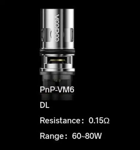 Voopoo PnP-VM6 0.15 Ohm Coils (5 Pack)