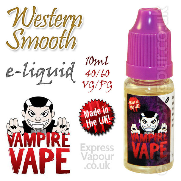 Western Smooth V2 - Vampire Vape 40% VG e-Liquid - 10ml