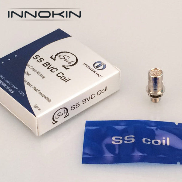 5 Pack - INNOKIN iSub 0.5ohm Stainless Steel VW/TC Atomisers