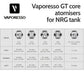 3 pack - Vaporesso GT core atomisers for NRG tank