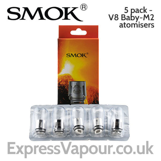 5 pack - SMOK V8 Baby-M2 0.15ohm atomisers