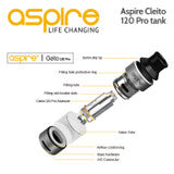 Aspire Cleito Pro sub-ohm 2ml tank