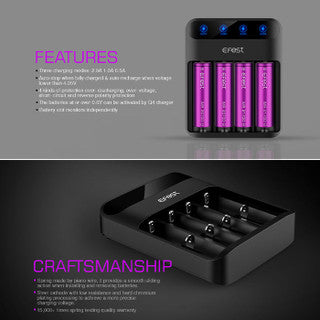 Efest LUSH Q4 4 slot battery cell charger