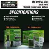SKE Crystal 4in1 Vape Pod Kit