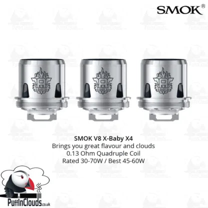 SMOK V8 X-Baby X4 Coils (3 Pack)