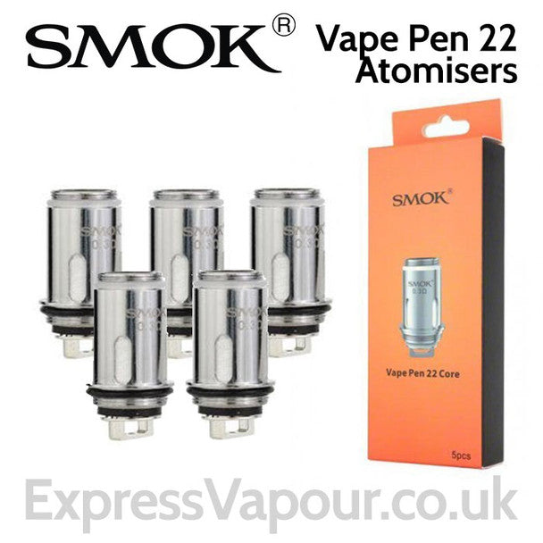 5 pack - SMOK Vape Pen 22 Atomisers