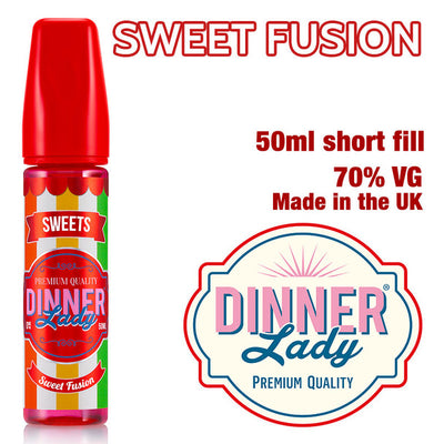 Sweet Fusion e-liquid by Dinner Lady – 70% VG – 50ml
