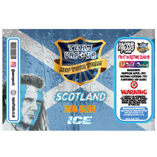 Scotland Iron Brew Ice – Team Vapour e-liquid – 70% VG – 100ml