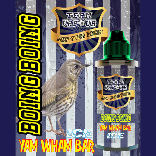 Boing Boing Yam Wham Bar Ice – Team Vapour e-liquid – 70% VG – 100ml