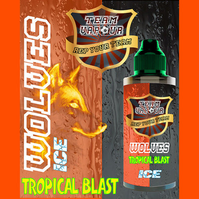Wolves Tropical Blast Ice – Team Vapour e-liquid – 70% VG – 100ml