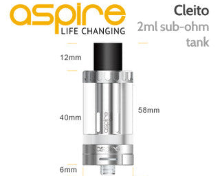 Aspire Cleito 2ml sub-ohm tank