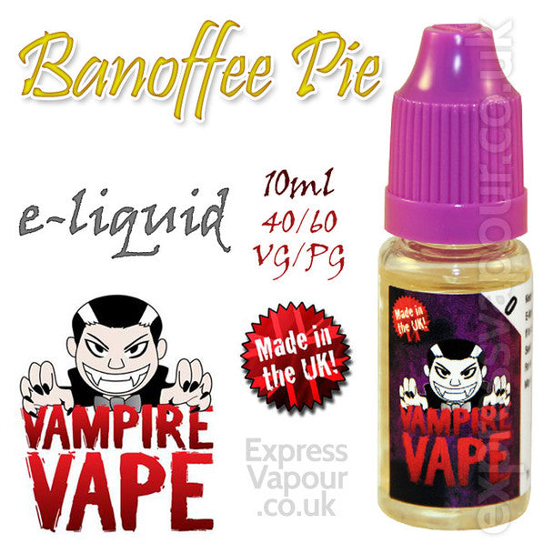 Banoffee Pie - Vampire Vape 40% VG e-Liquid - 10ml