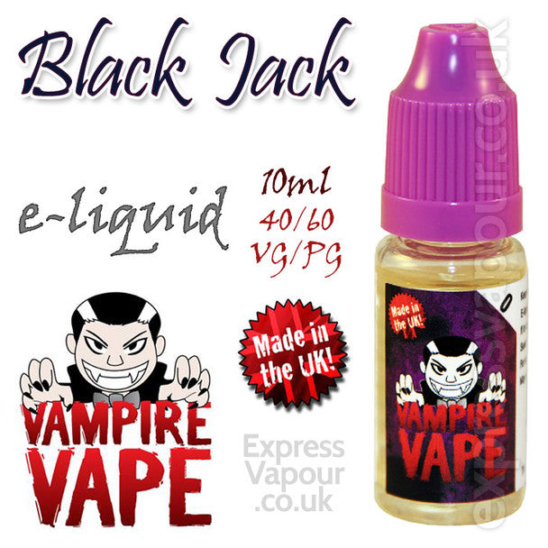 Black Jack - Vampire Vape 40% VG e-Liquid - 10ml