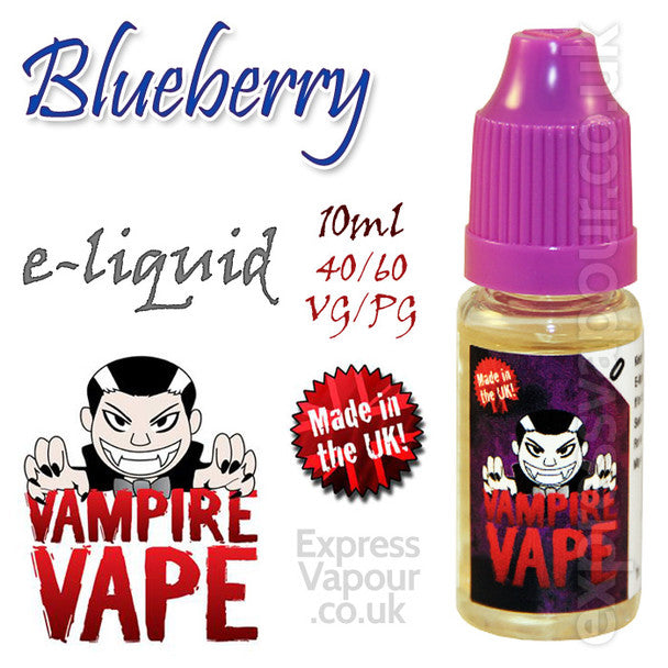 Blueberry - Vampire Vape 40% VG e-Liquid - 10ml
