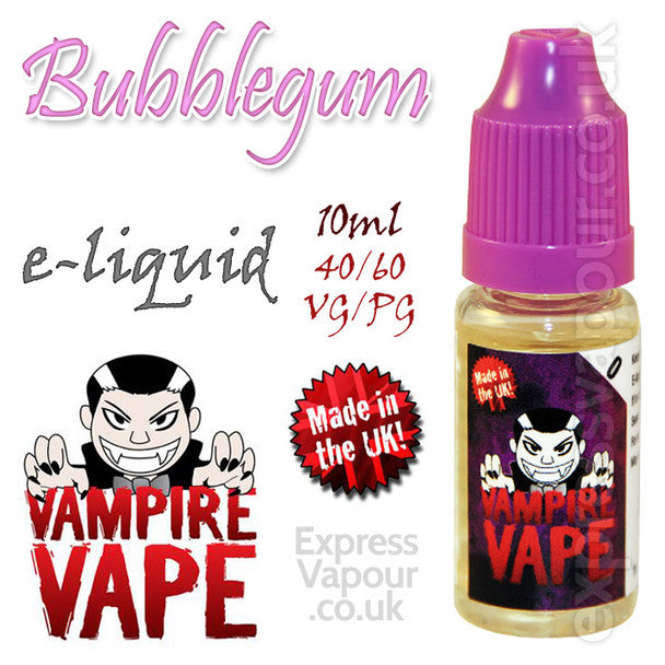 Bubblegum - Vampire Vape 40% VG e-Liquid - 10ml