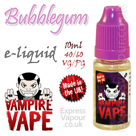 Bubblegum - Vampire Vape 40% VG e-Liquid - 10ml
