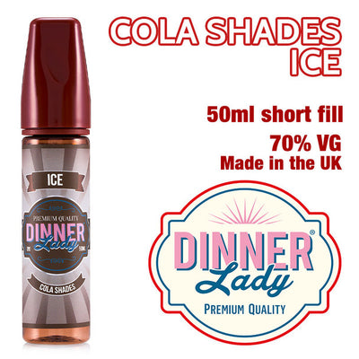 Cola Shades Ice - Dinner Lady eliquids - 70% VG - 50ml