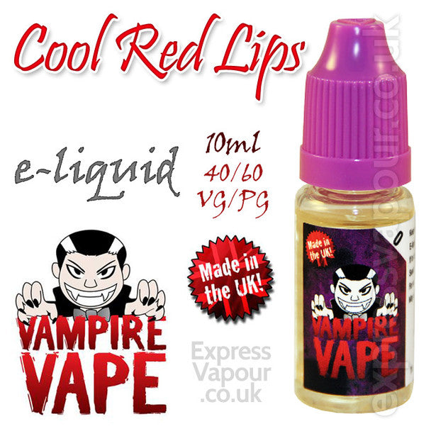 Cool Red Lips - Vampire Vape 40% VG e-Liquid - 10ml